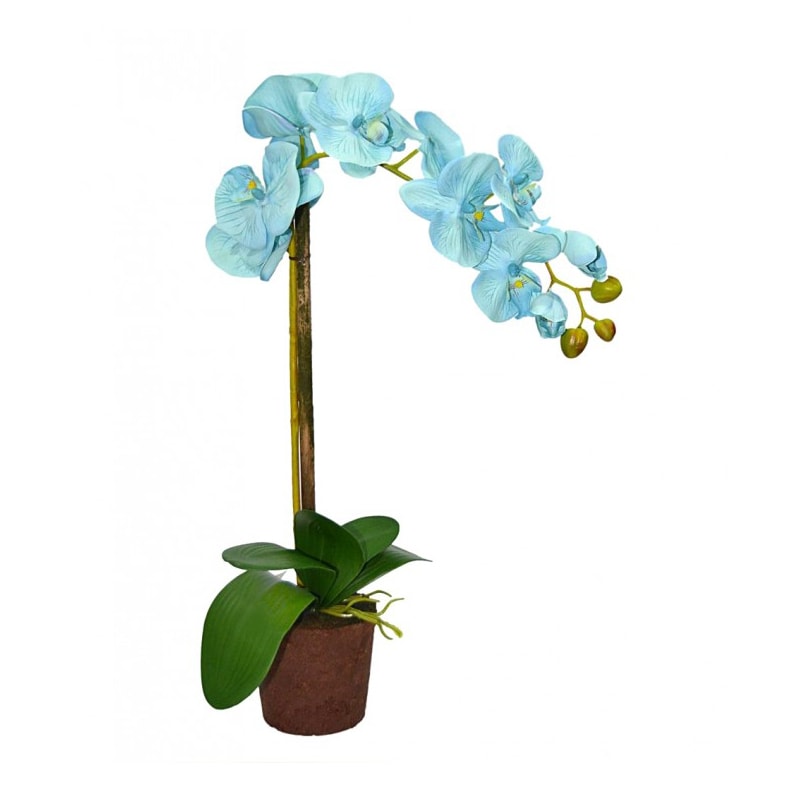 Arranjo De Flores Artificiais Orquídea Azul G - Rede Gigantão