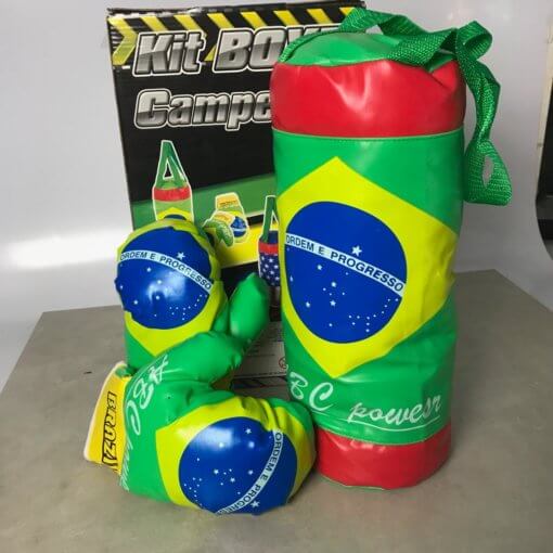 Brinquedo Kit Boxe Campe Es Brasil Rede Gigant O